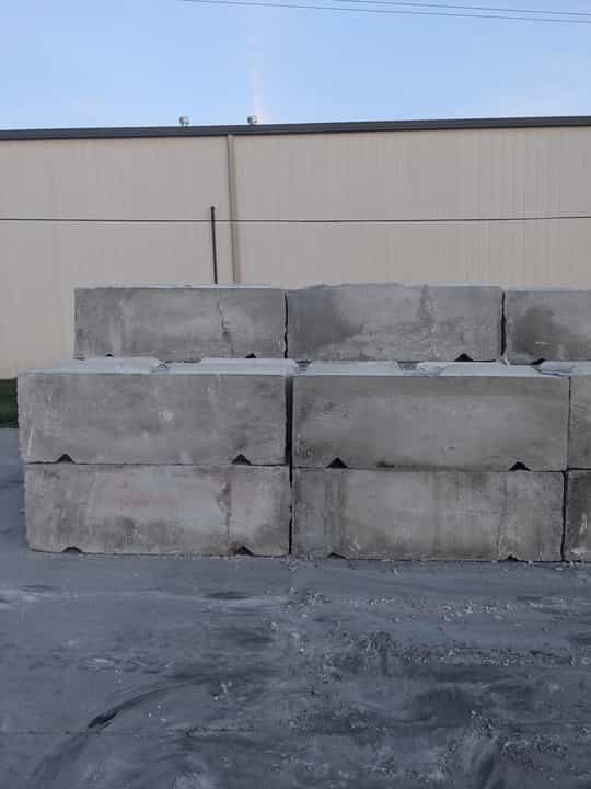 6x6 concrete blocks